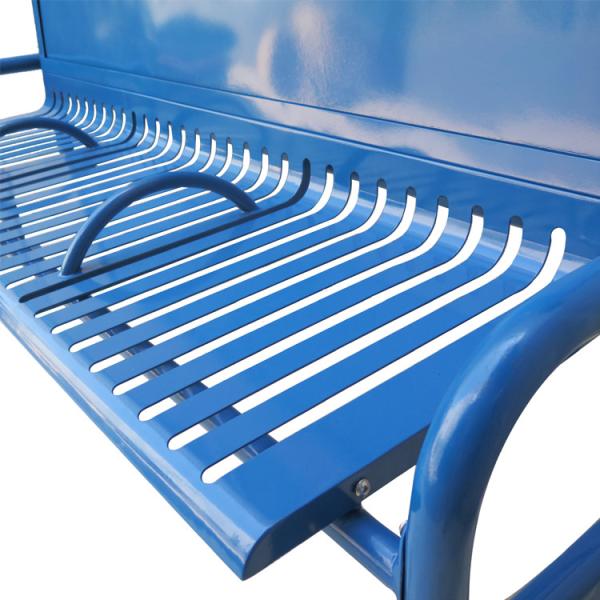 Municipal Street L207cm W65cm Steel Garden Benches