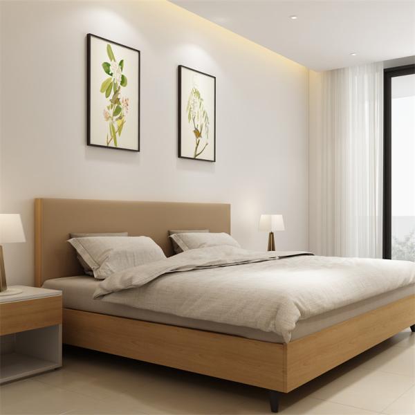 Cama de apartamento para estudantes com secretária para móveis de apartamento