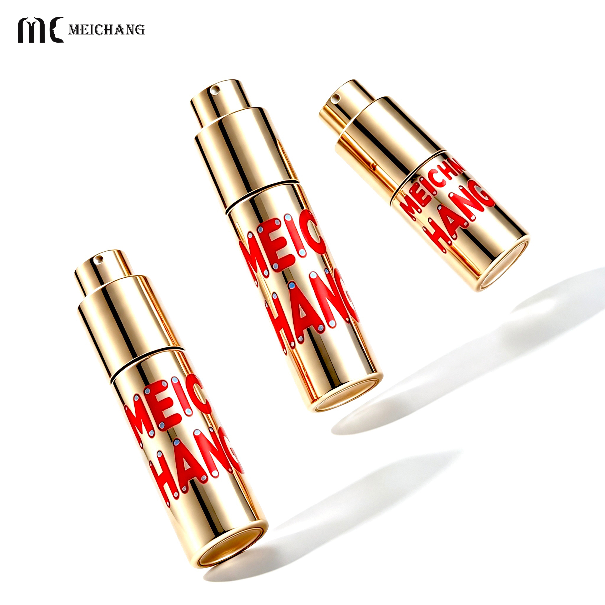 15ml 30ml 50ml Custom Airless Fine Mist Spray Bottle with Rotating Lock Design for Skincare Packaging(MC-296)