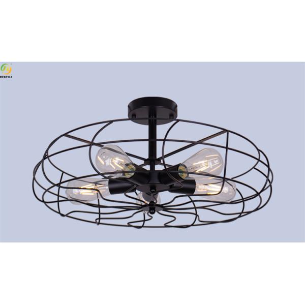 Home E26 Nordic Iron Pendant Light Art Baking Paint Black