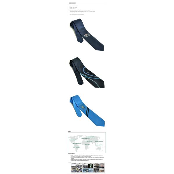 polyester uniform tie ,company tie ,micro-fiberself logo tie ,gift tie ,