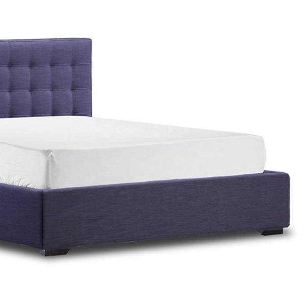 OEM ODM Ottoman Storage Bed King Size Blue Nordic Modern Minimalist Style