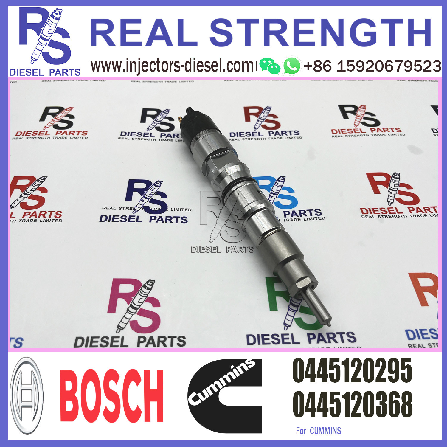 Высококачественный assy 0445120295 400903-00036 инжектора топлива экскаватора частей двигателя дизеля DX225LC для daewoo Doosan DX340