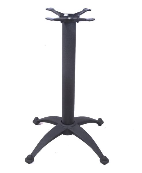 Black Cast Iron Table Base Antique Style With GL02 Gliders Height 72 / 104 cm