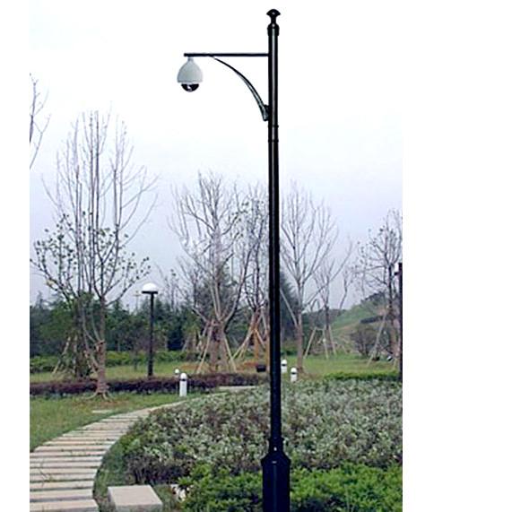 6m 12m Single Arm Telescopic CCTV Pole Q345 carbon Steel pipes