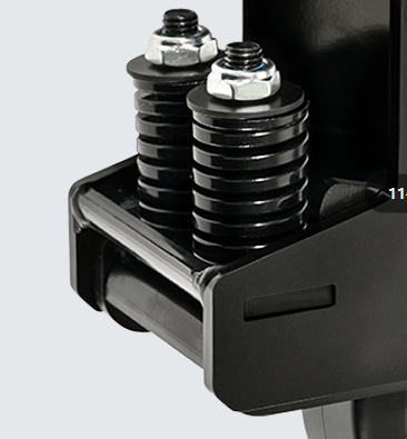 Heavy Duty Shock Absorption Aluminum Core Rubber Spring Caster  250 Kg  6203 Bearing  Hotel Housekeeping Carts