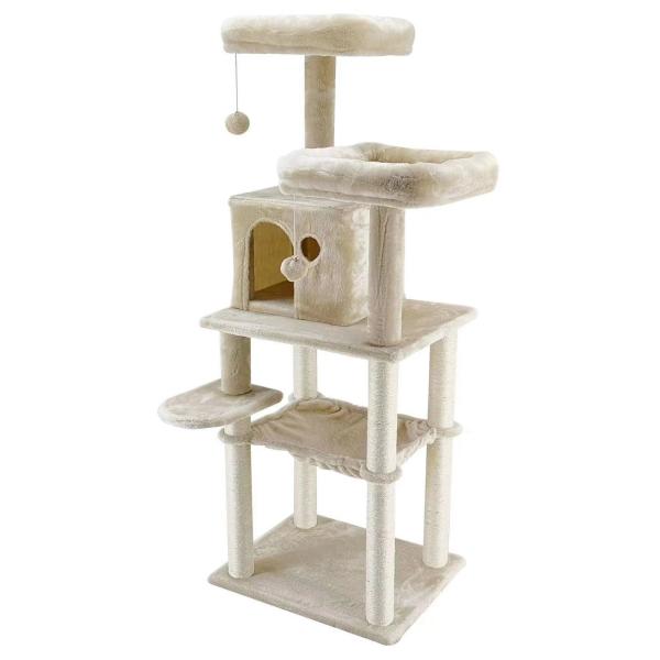 Customized Request Cat Tree with Multi-Layer Jumping Platform and Sisal Scratching Post