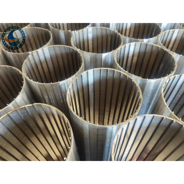 2507 Duplex Steel V Wire Screen Filter Cylinder With 0.13±0.02mm Slot