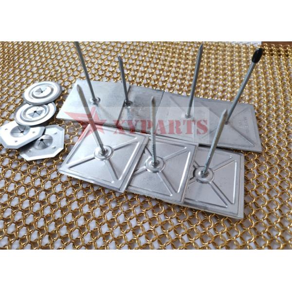 Rock Wool Self Stick Insulation Pins 50mm Suqare Double PE Foam Base