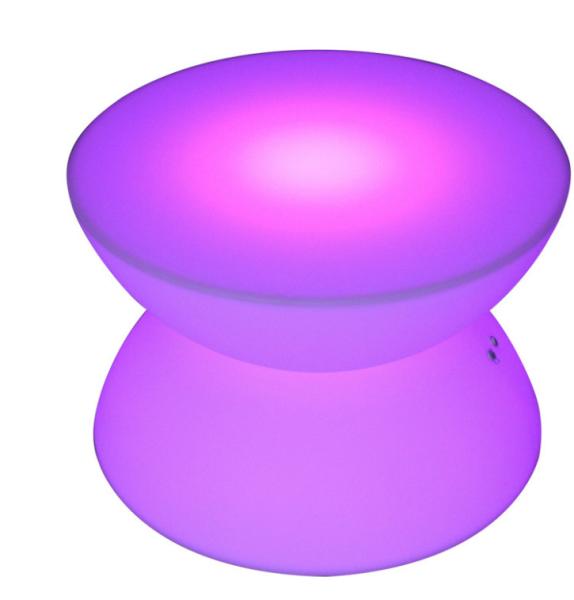 Muebles comerciales de polietileno moldeado en rotación Mesas y sillas de bar LED