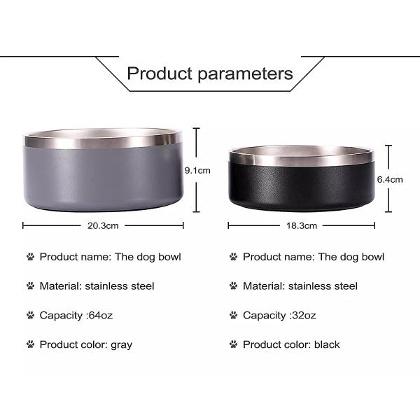 Portable Medical Standard Food Water Bowl , Dog Cat Stainless Steel Bowls High Quality