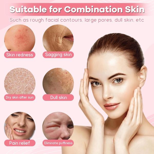 Silicone Ice Roller For Face Cold Therapy Facial Massager For Puffiness Acne Redness BPA-Free OEM Skincare Tool Mint Green