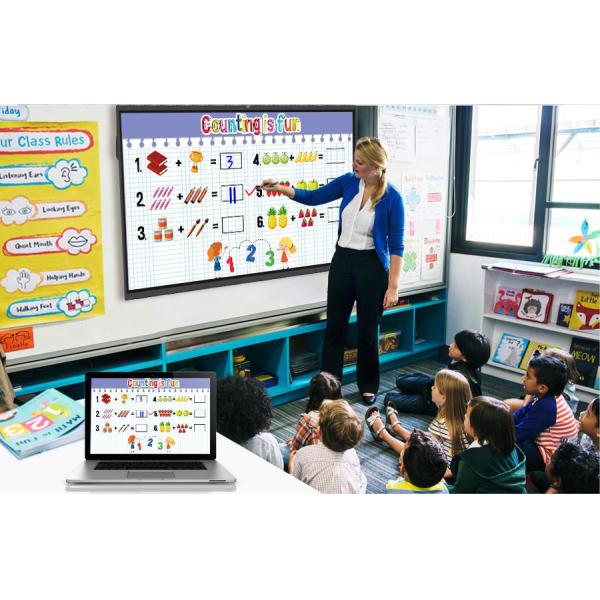 65 дюймовый высококачественный интерактивный сенсорный экран 3840х2160