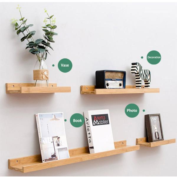 7 in 1 Combination Wall Floating Shelves Industrial Wooden Wall Shelf Decorations for Home