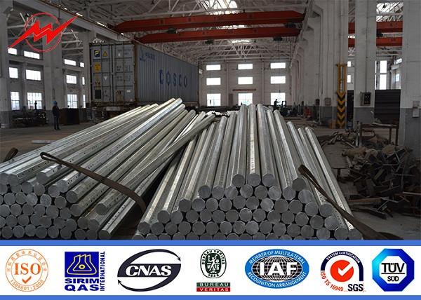 Q345 poder de aço galvanizado laminado a alta temperatura bonde polos para a linha da distribuição