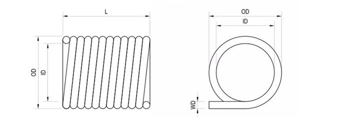 Rolling And Garage Doors Torsion Spring Oiled Surface