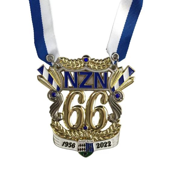 Custom Hanging Metal Sports Medal Soft Hard Enamel Carnival Medal With Ribbon