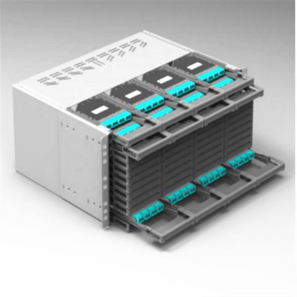 Black MTP Cassette Module , 48 72 Core MPO Cassette Module For High Speed Network