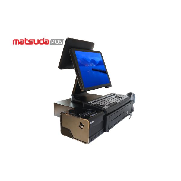 J1900 I3 I5 CPU 15 Inch Dual Screen Grocery Pos System