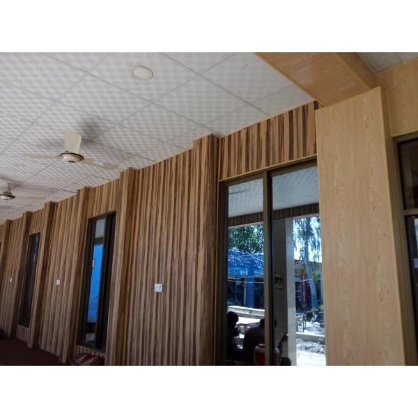 High Impact Resistant Pvc Garage Wall Panels For Indoor Decoration Marble Color bamboo fiber wall panel