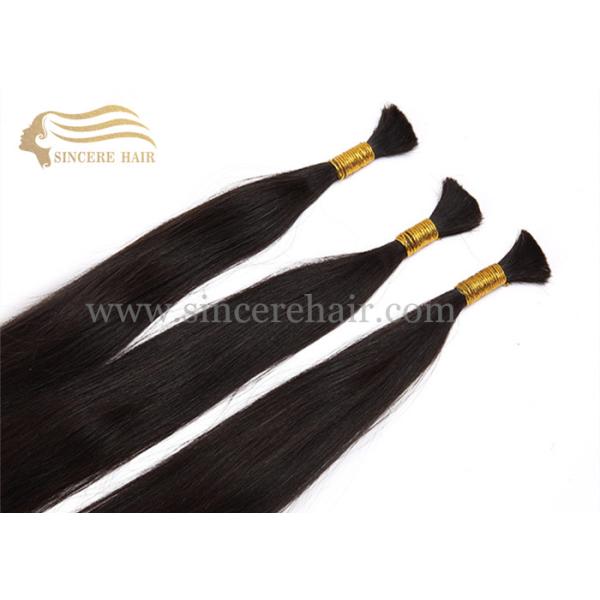 20" Natural Virgin Human Hair Extensions Bulk Hair for sale, 20" Black Natural Real Virgin Hair Bulk Extensions For Sale 20
