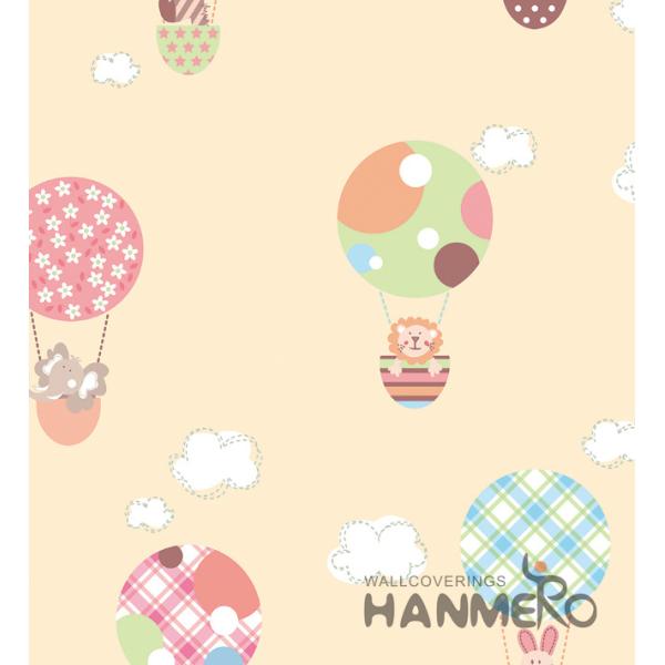 Chinese Factory Interior Kids Room Wallcovering Pink Blue Color Catoon Design Wallpaper