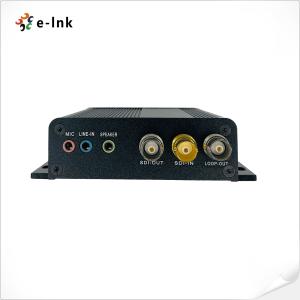 検数RS485 RS422のステレオの可聴周波マイクロフォンが付いている2Ch二方向3G-SDIコンバーター