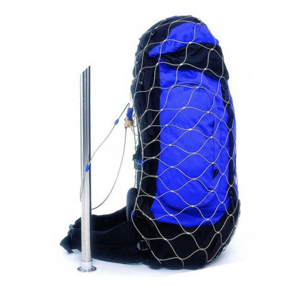 SS304 SS316 Stainless Steel Cable Mesh Bags Black Oxide Polished For Security