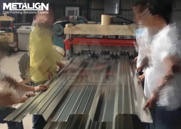 Embossed Roll Former Machine For Concrete Bonding Floor Decks