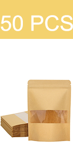 Ziplock And Heat Sealable Bags - Stand Up Food Storage Pouches - Safe Waterproof Packaging Barrier