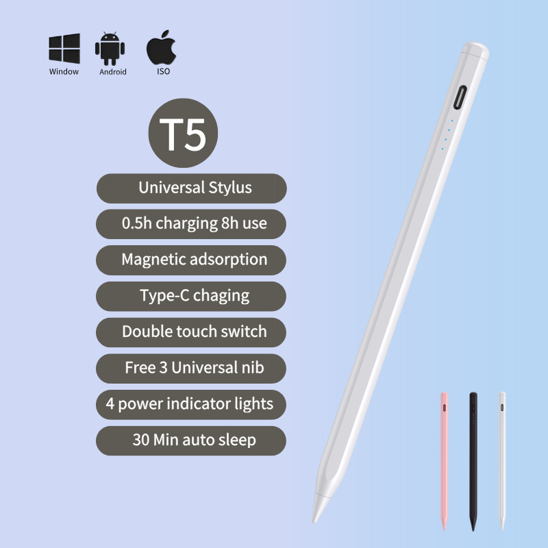 In Stock Universal Stylus Pen for Android IOS IPad Apple Pencil Huawei Xiaomi Samsung Tablet Pencil Capacitive Screen Touch Pen