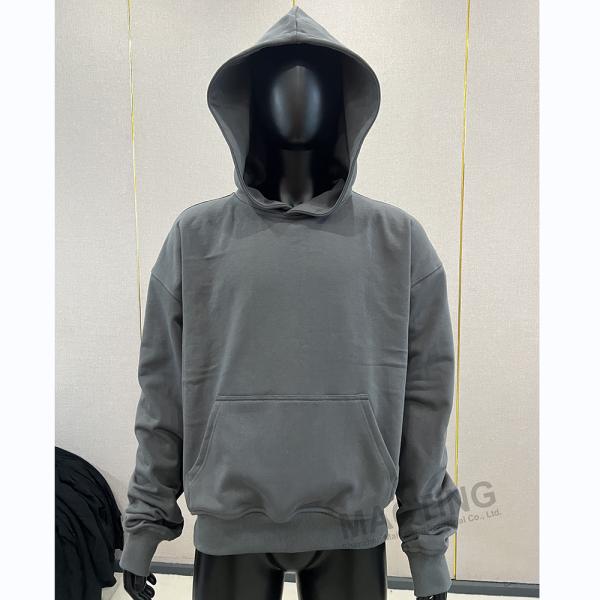 Streetwear Custom 3D Puff Print 500gsm Cotton Heavyweight Blank Men's Sweatshirts Puff Printing Pullover Hoodie