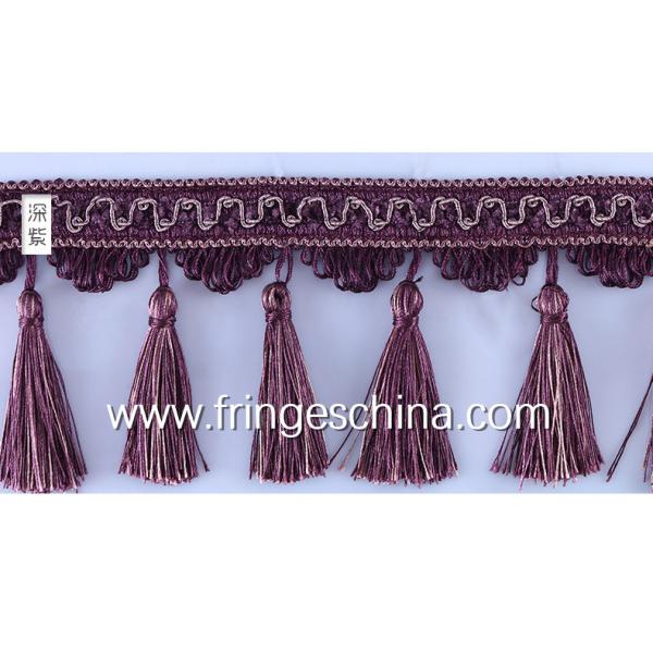 Handmade fashionable chain beads lace tassels fringes for curtain/sofa/pillow decoration