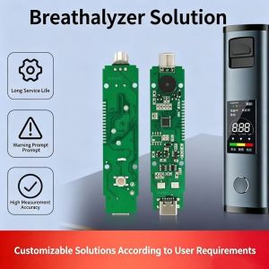 Alcohol Tester PCBA Control Board with FR4 Flame Retardant Material, SMT Mounting, and AOI Testing