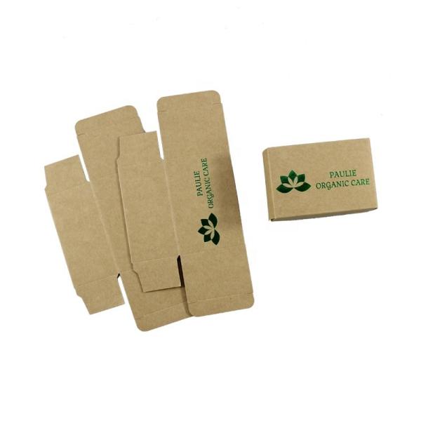 Die Cutting Recycled Package Kraft Paper Soap Box With Hot Stamping