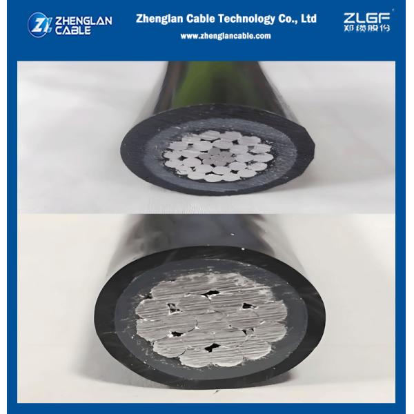 15KV 25KV 35KV Rated Voltage Overhead Insulated Cable With Black Inner Layer And HDPE Outer Layer