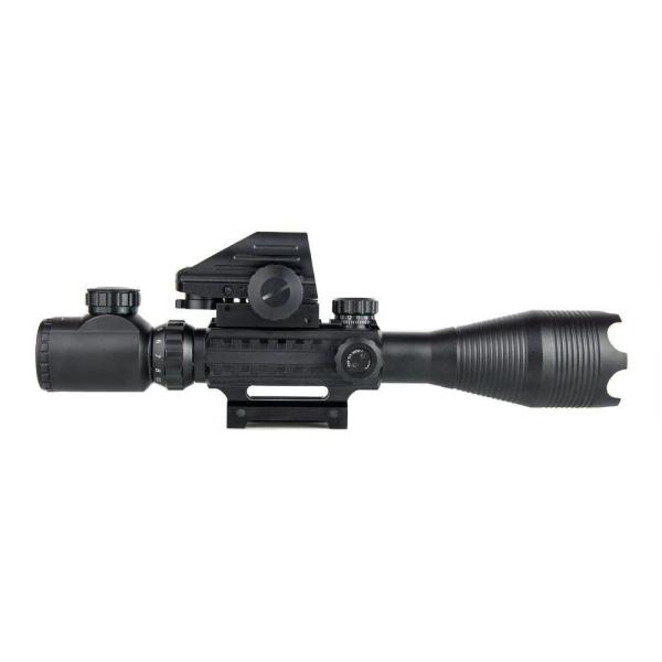 4x-16x50mm Hunting Rifle Scopes Matte Black Illuminated Tactical Scopes COMB01