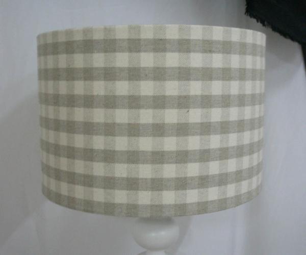 White Inner Hardback Lamp Shade Silver Crushed Velvet Lampshade