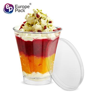 Eco friendly BPA free 5oz transparent disposable party plastic cup with lid
