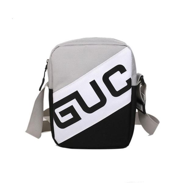 Hip hop earth cool Fanny pack pure color retro cross body bag with character word mother and daughter bag