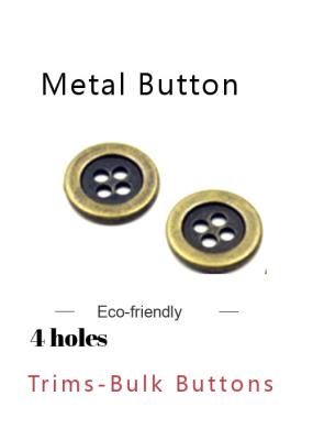 Mini Silver Brass Gun Metal Buttons For Jackets With Zinc Alloy Plated