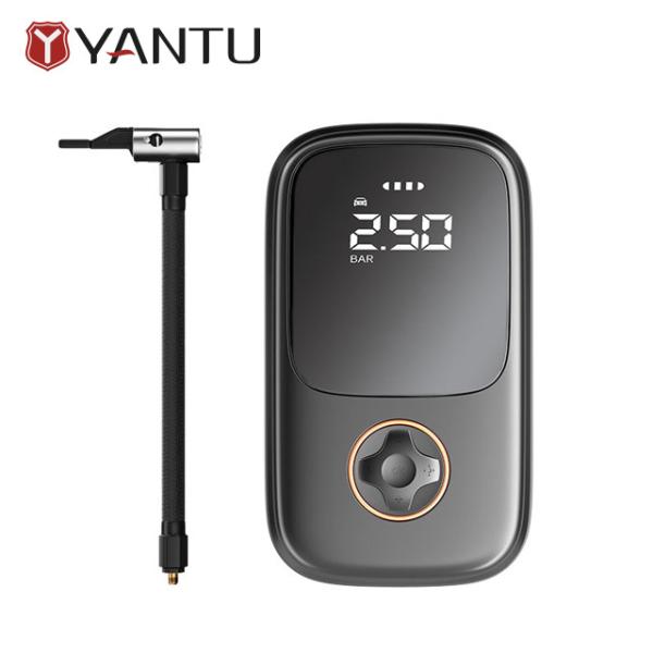 YANTU AM27 Wired 12V Car Tire Inflator with 60W Power and Portable Electric Pump