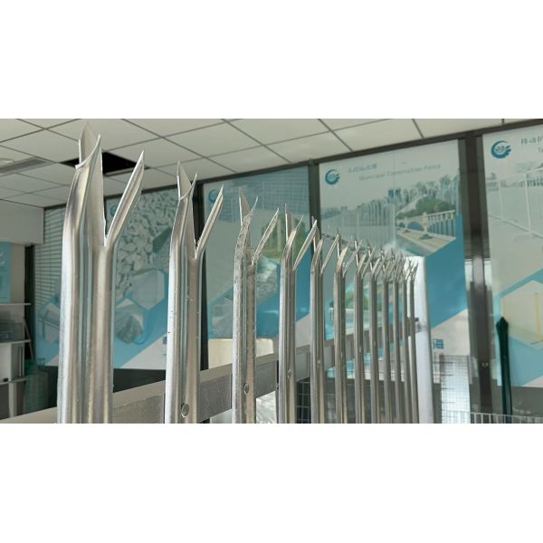 Steel Palisade Fence With Matching Gate And Accessories For Controlled Access Projects