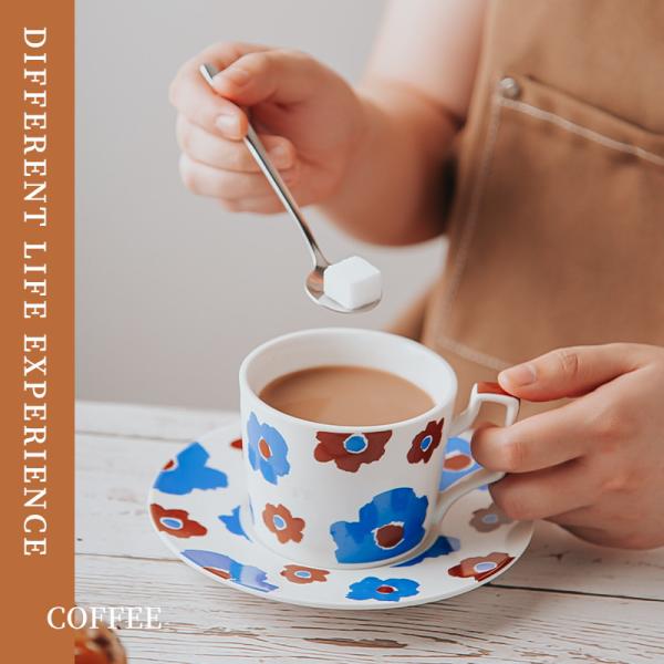 Coupe de café et soucoupe de cappuccino en céramique pour cadeaux d'affaires