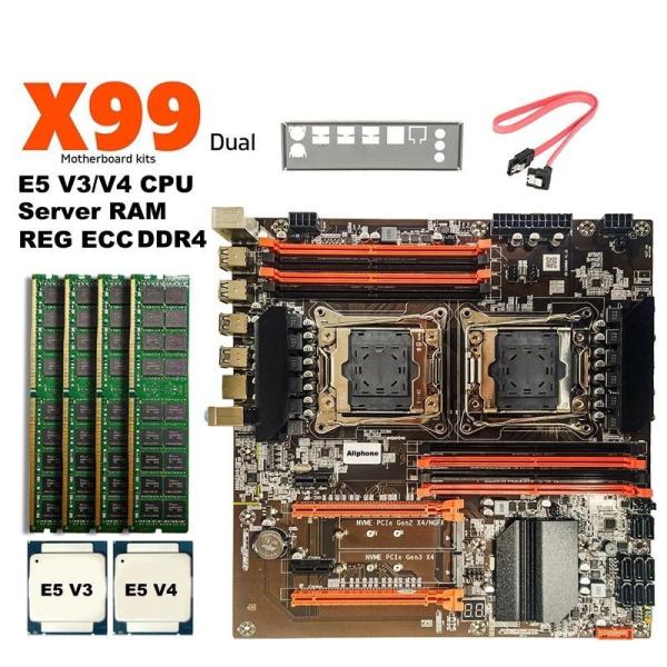 carte mère personnalisée X99 carte mère daul canal carte mère DDR4 ram avec E5 CPU carte mère X99 chipset