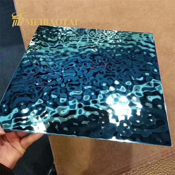 Декоративная вода струится лист нержавеющей стали 1000mm x 2000mm с фильмом PVC 7c