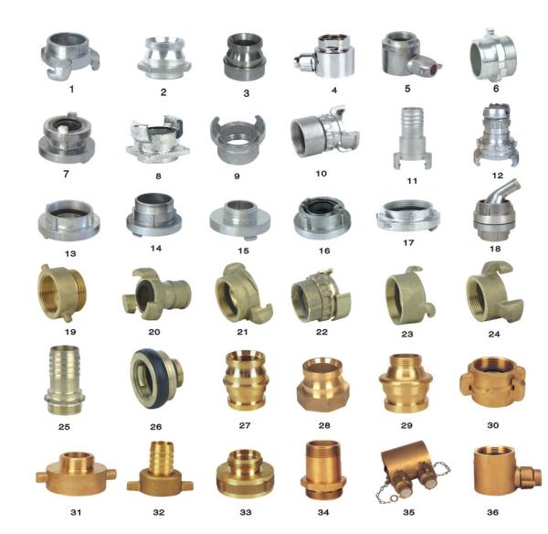 OEM ODM Storz Fire Hose Couplings Aluminum / Brass Fire Hose Fittings