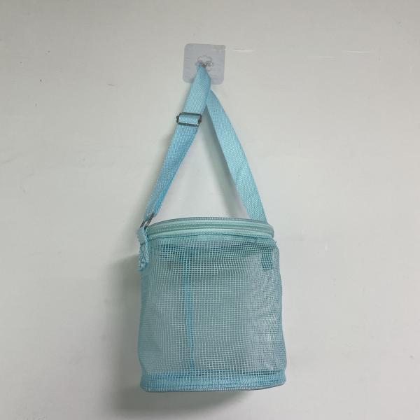 3D Circular Sand Digging Toy Storage Bag Custom Logo Mesh Shell Collect Bags for Beach Fun