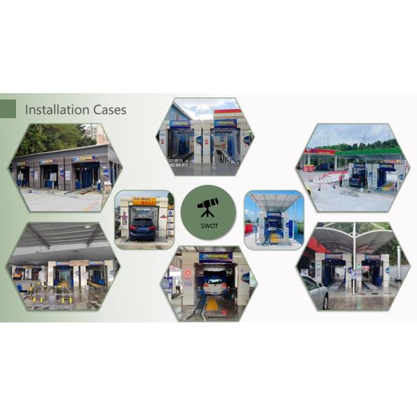 Полностью автоматическая машина для стирки автомобилей ExpressTunnel с 9 щетками конвейерной лентой для рынка Северной и Южной Америки