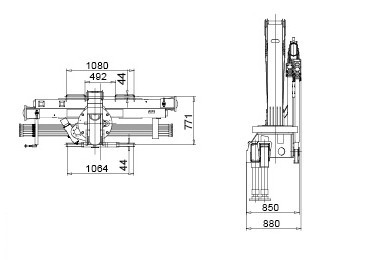 Fast Mobile City Construction Articulating Boom Crane , 5 Ton SQ5ZK3Q WITH ISO CE